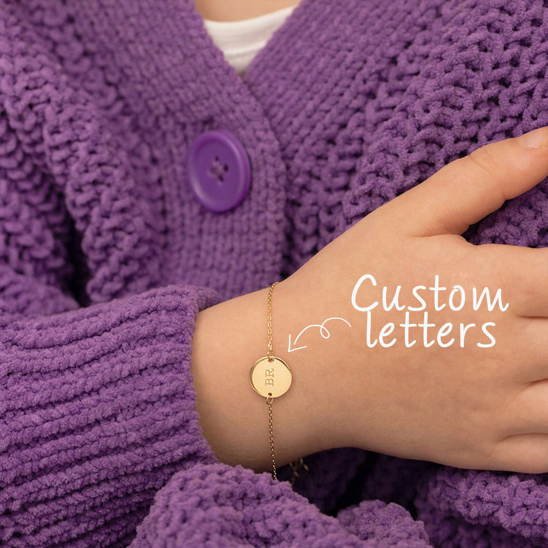 Engravable Children's Initials Bracelet