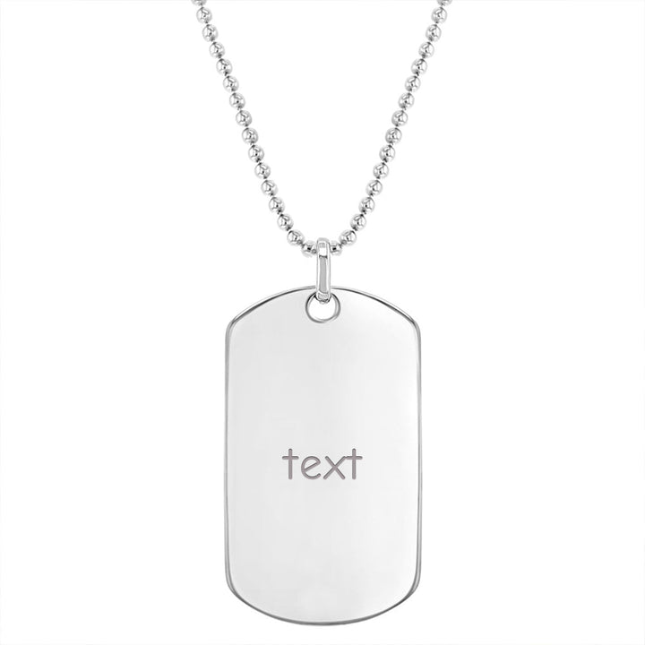 Engravable Boy's Nameplate Necklace