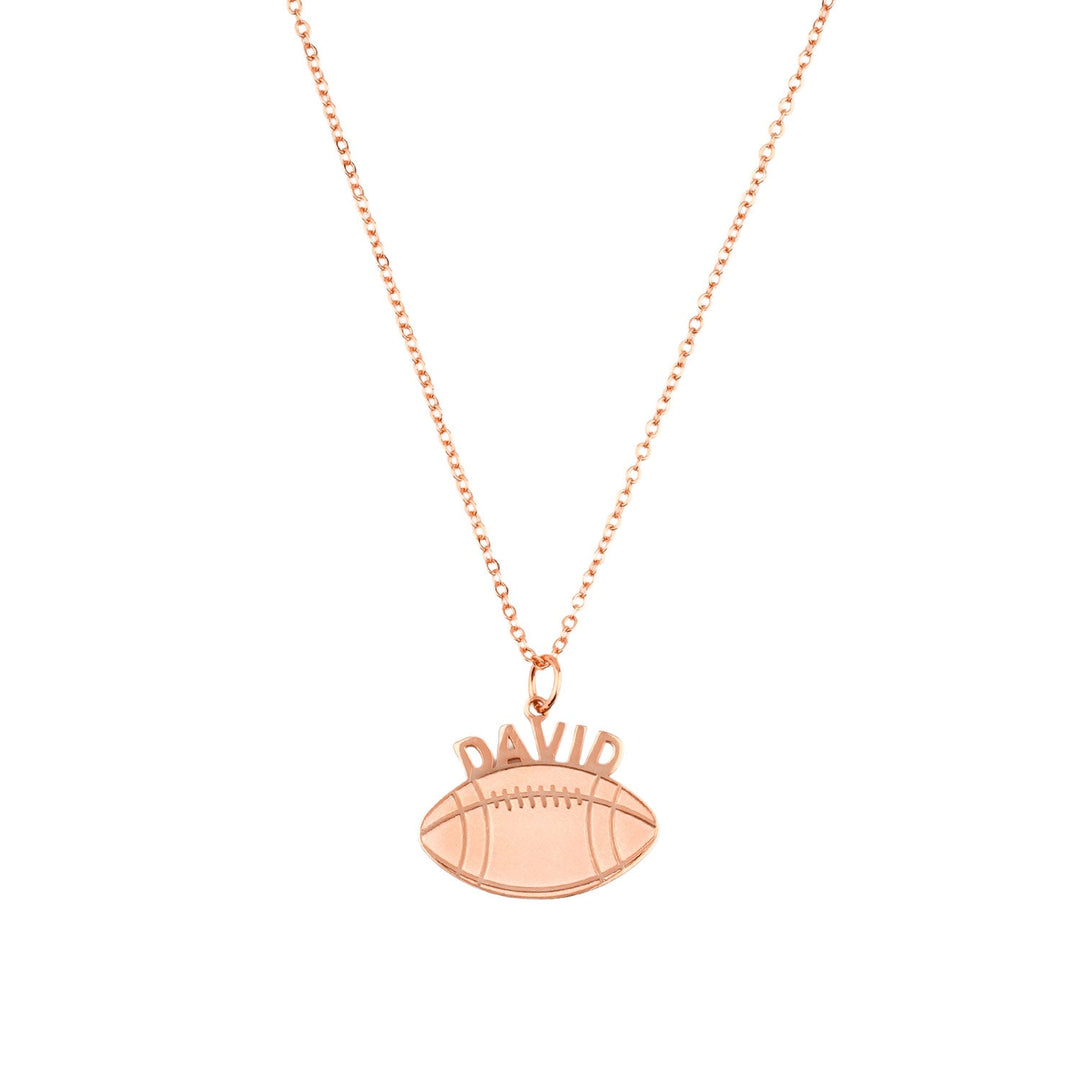 Personalized Baseball Name Boys Necklace