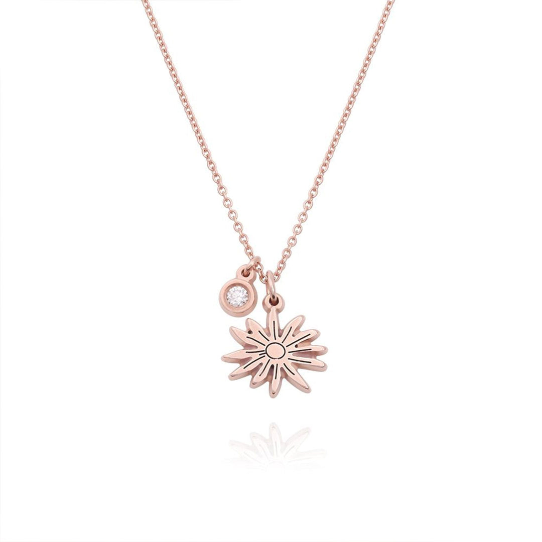 Children's Birth Flower Birthstone Necklace