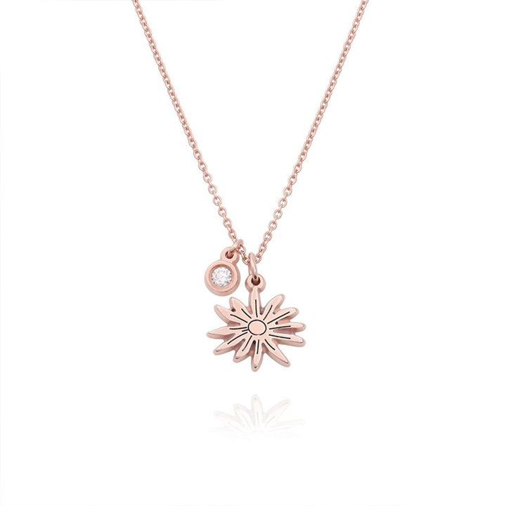 Children's Birth Flower Birthstone Necklace