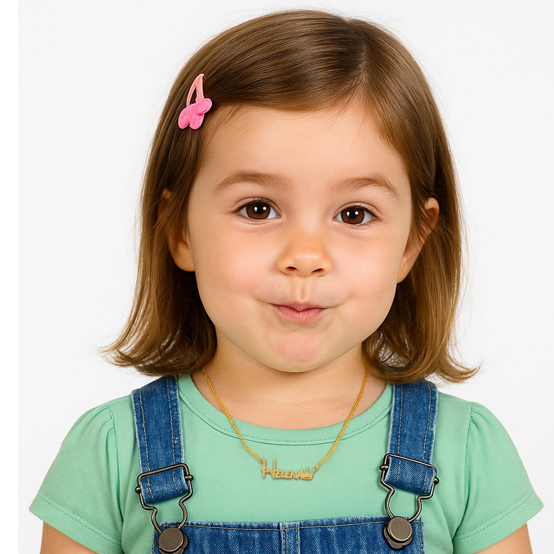 Crown Baby Name Bracelet and Necklace