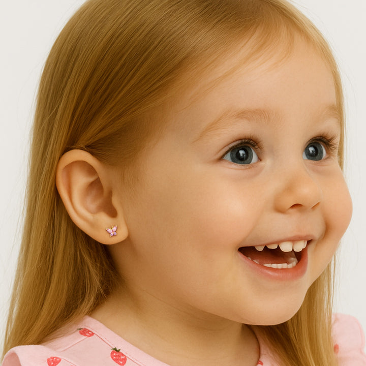Crystal Butterfly Earrings