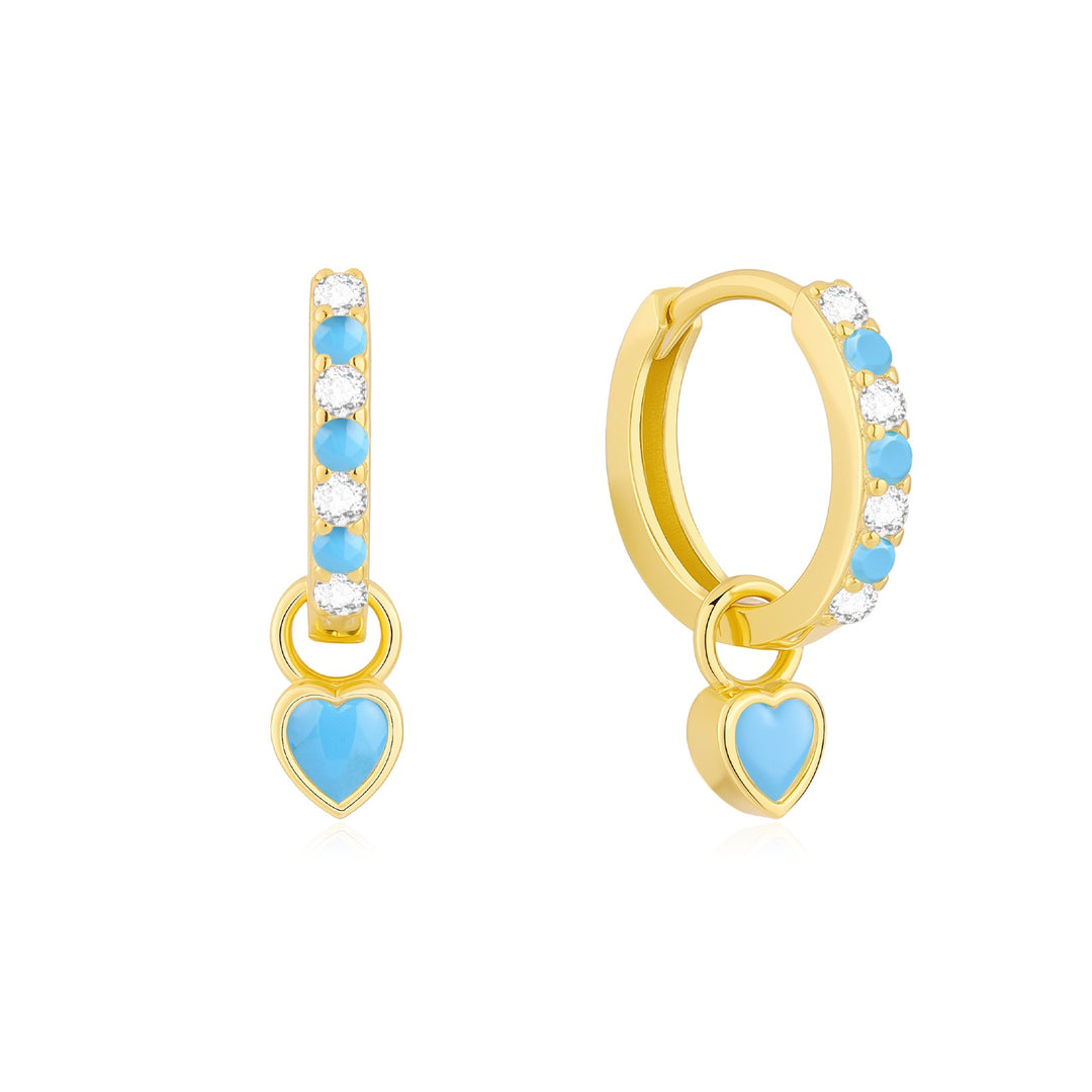 Children's Birthstone Huggie Earrings