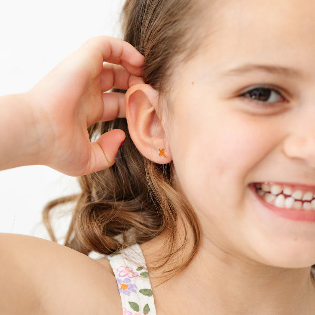 Children's Cross Earrings