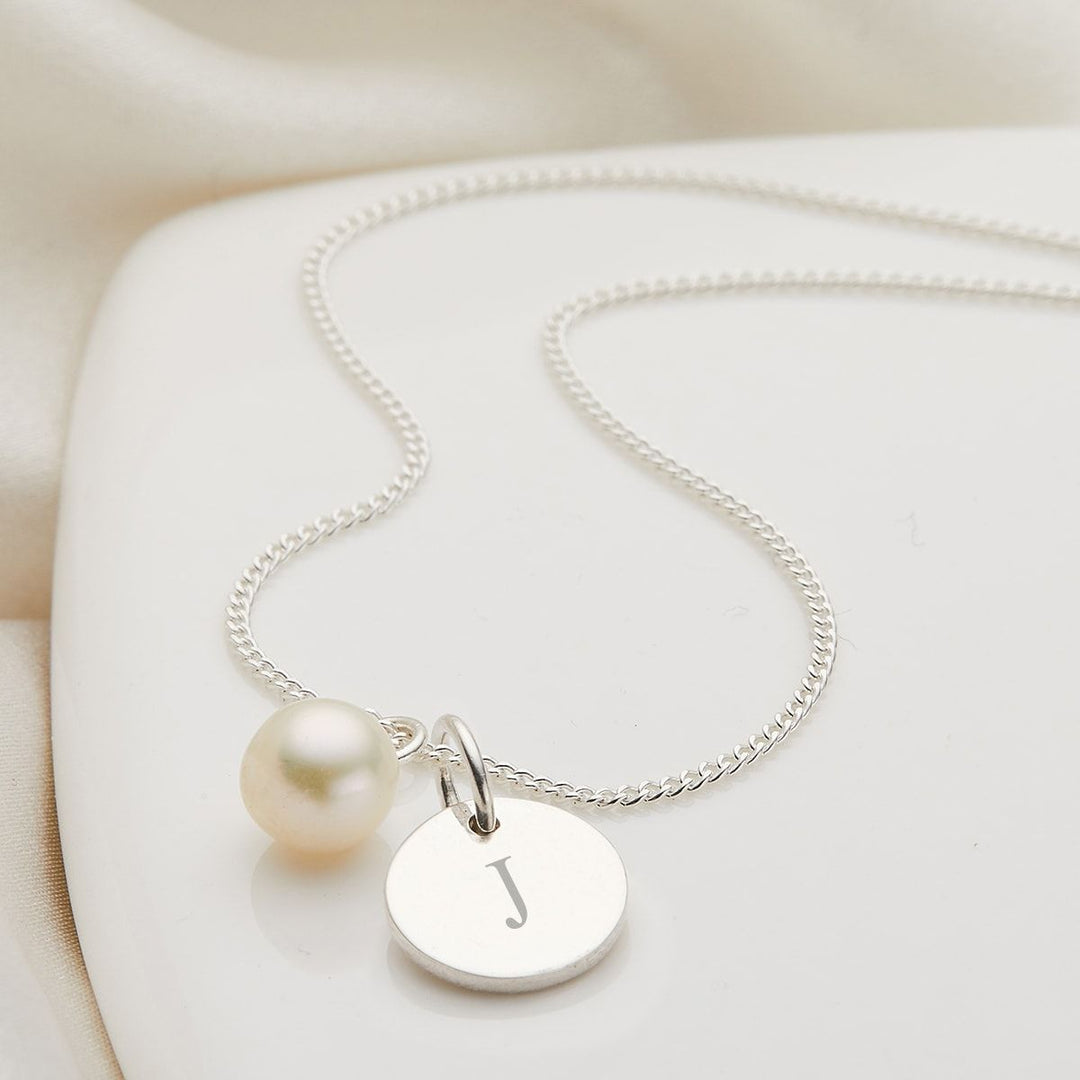 Childrens Initial Disc Necklace