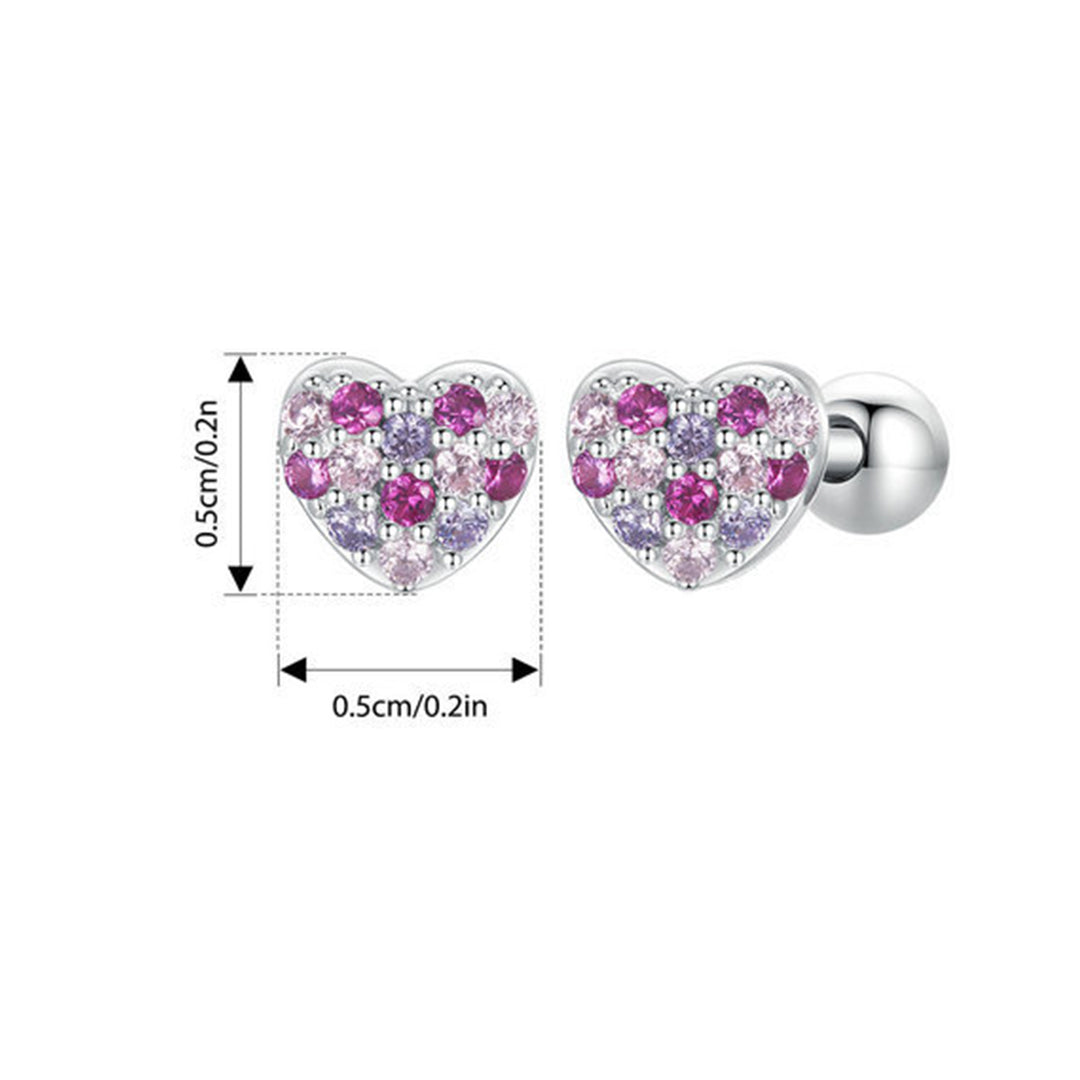 Heart of Crystals Girls Earrings