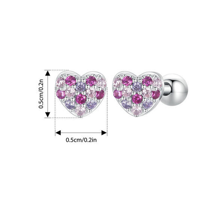 Heart of Crystals Girls Earrings