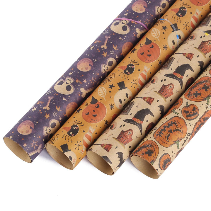 Halloween Gift Wrap Kraft Paper Set