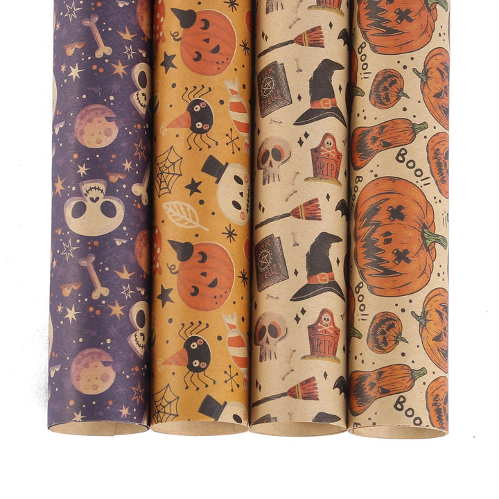 Halloween Gift Wrap Kraft Paper Set