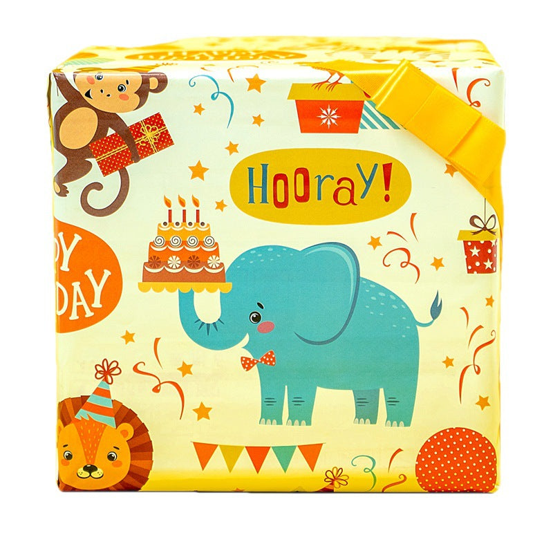 Cartoon Gift Wrapping Paper Set