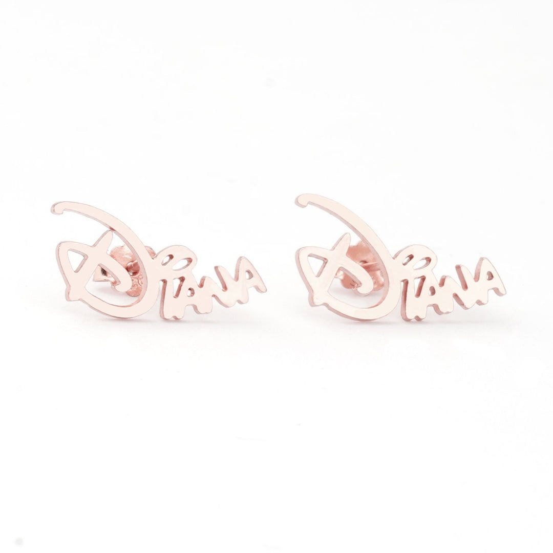 Custom Princess Baby Name Earrings