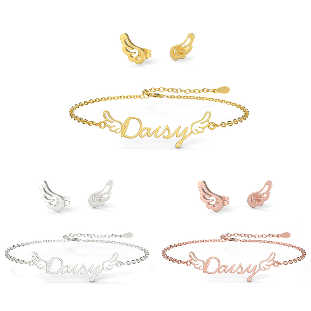 Boucles d'oreilles pour enfants Ailes d'ange