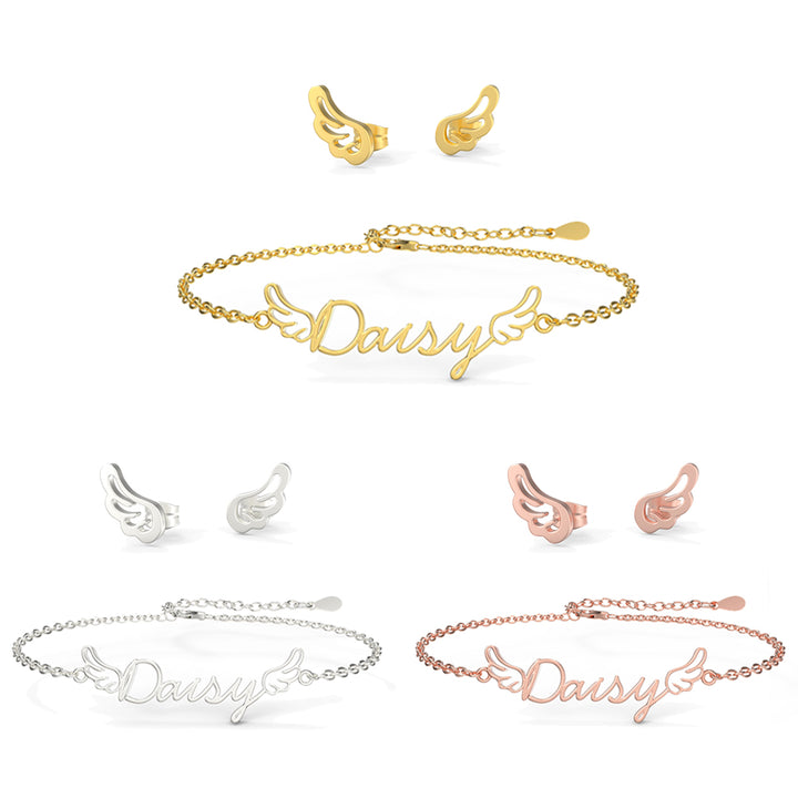 Boucles d'oreilles pour enfants Ailes d'ange