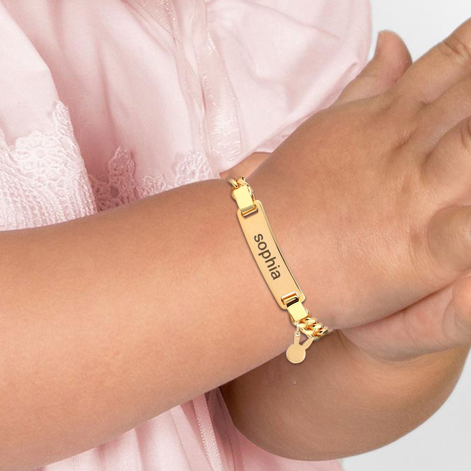 Baby Name Bracelet with Charm