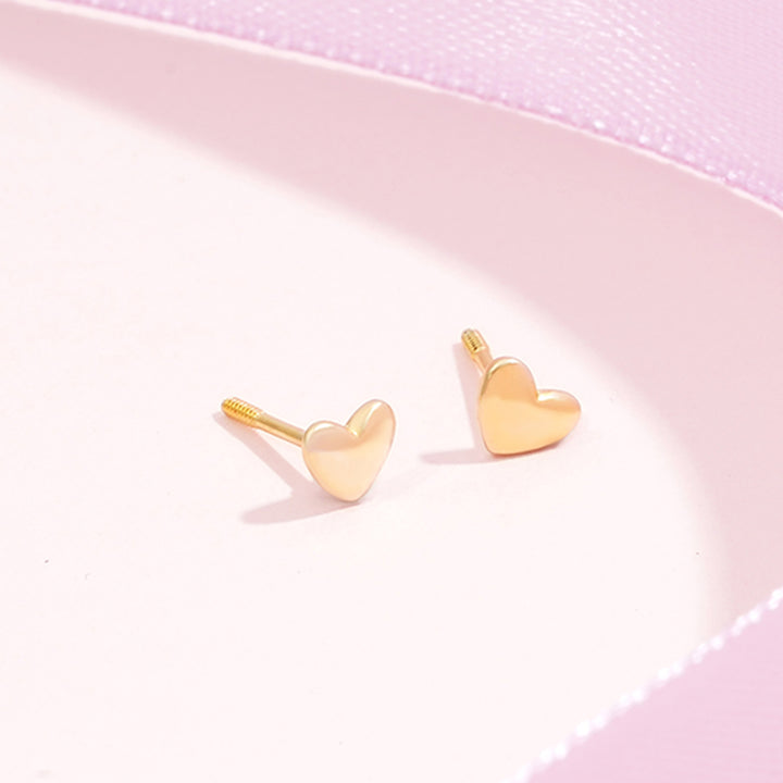 Children's Tiny Heart Stud Earrings