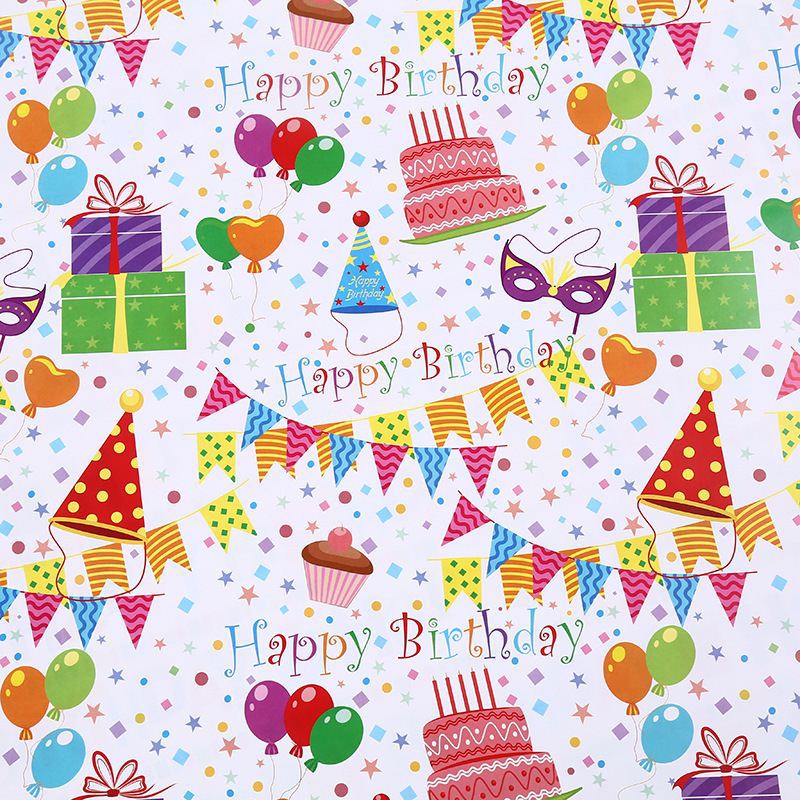 Cartoon Gift Wrapping Paper Set