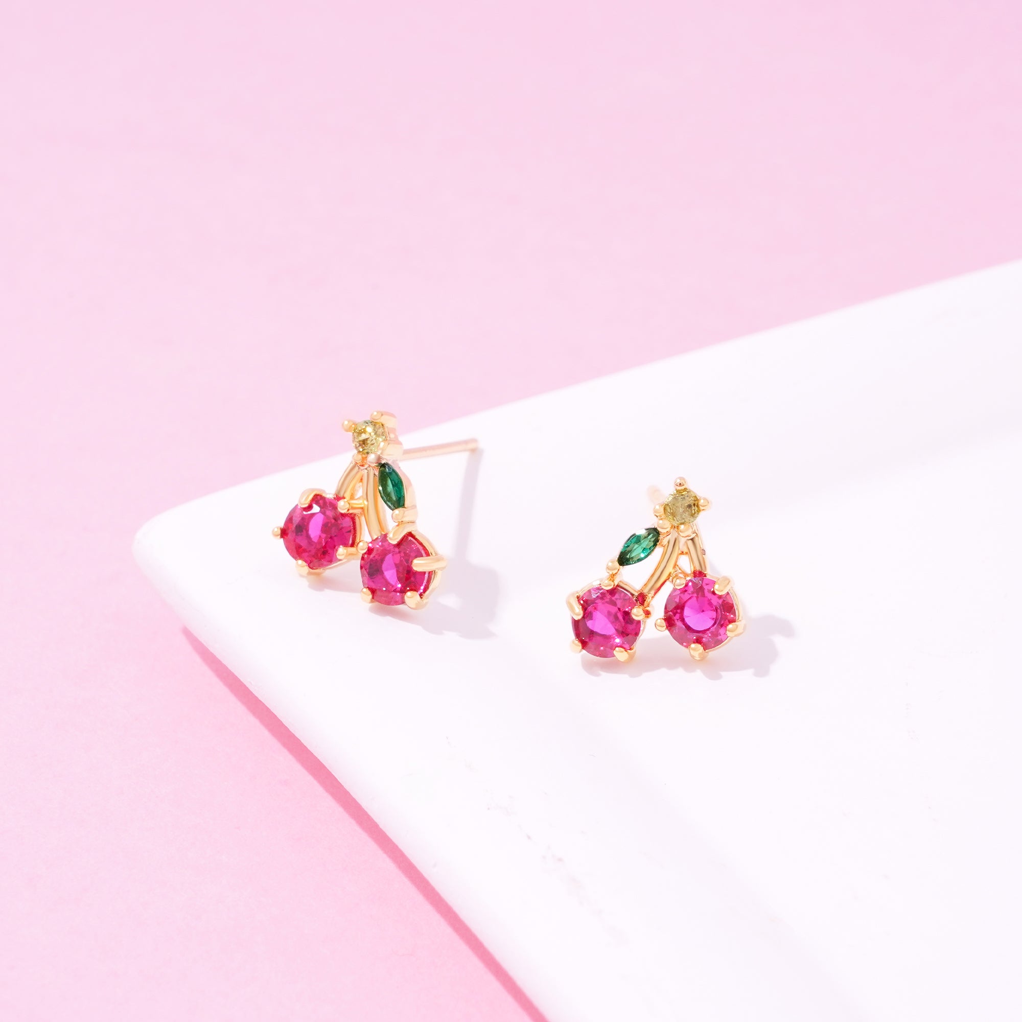 Crystal Cherry Earrings