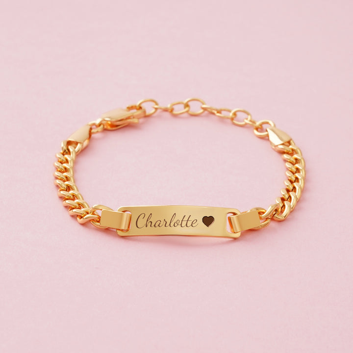 Personalized Baby Gold ID Bracelet