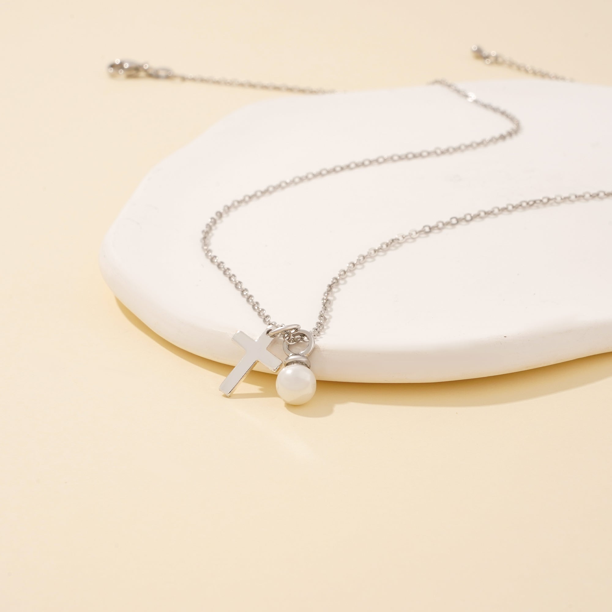 Baby's Christening Cross Necklace