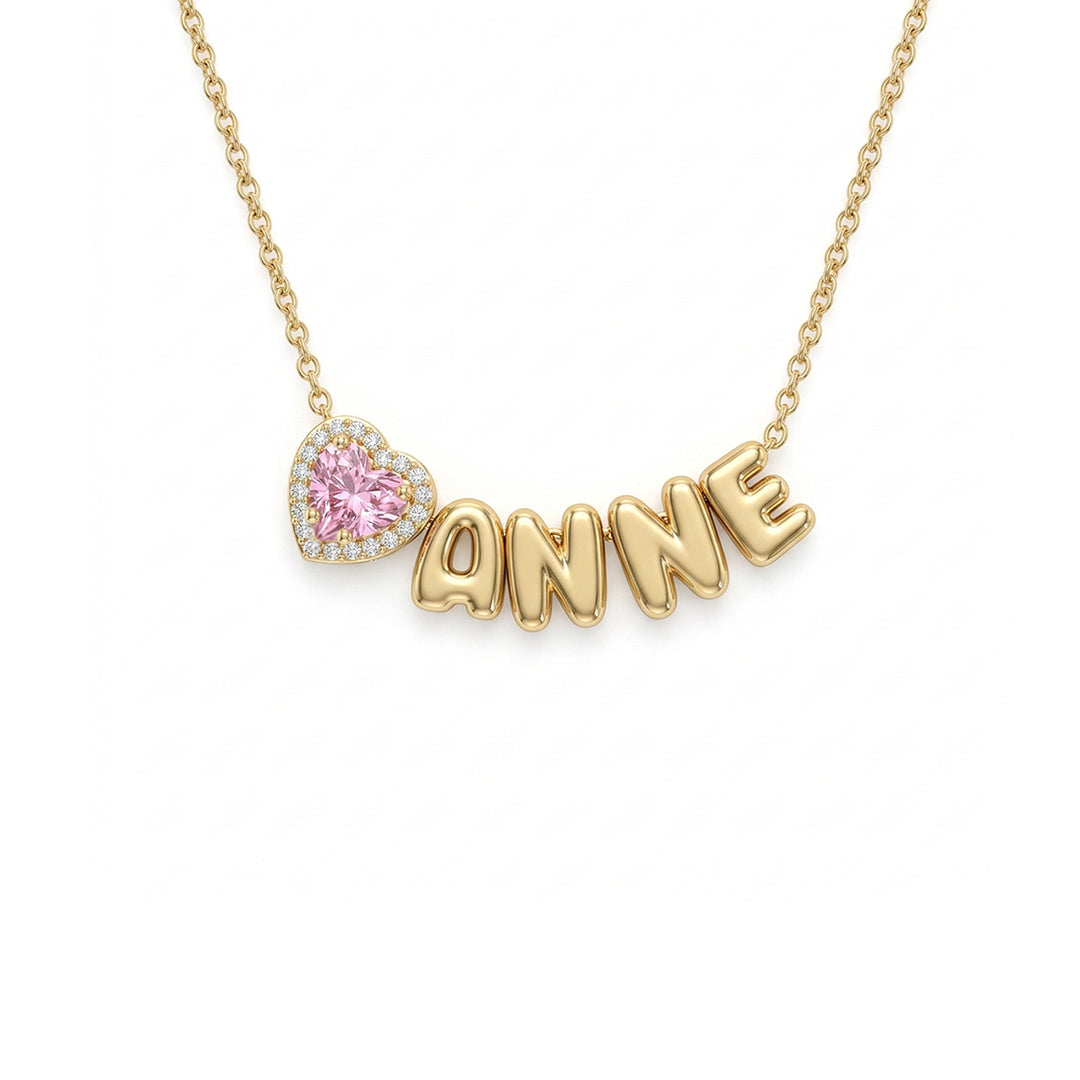 Custom Name Necklace for Mom with Birthstone