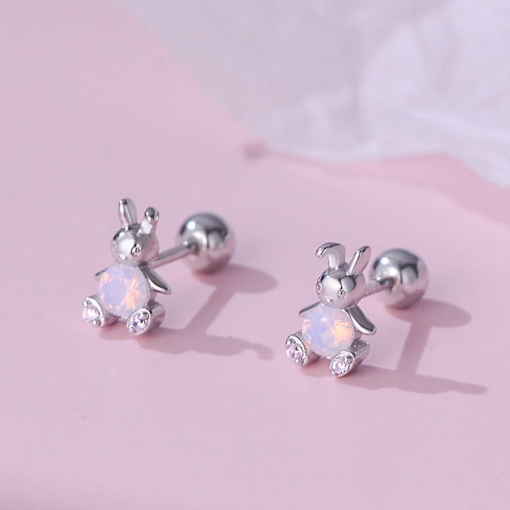 Children's Crystal Bunny Earrings