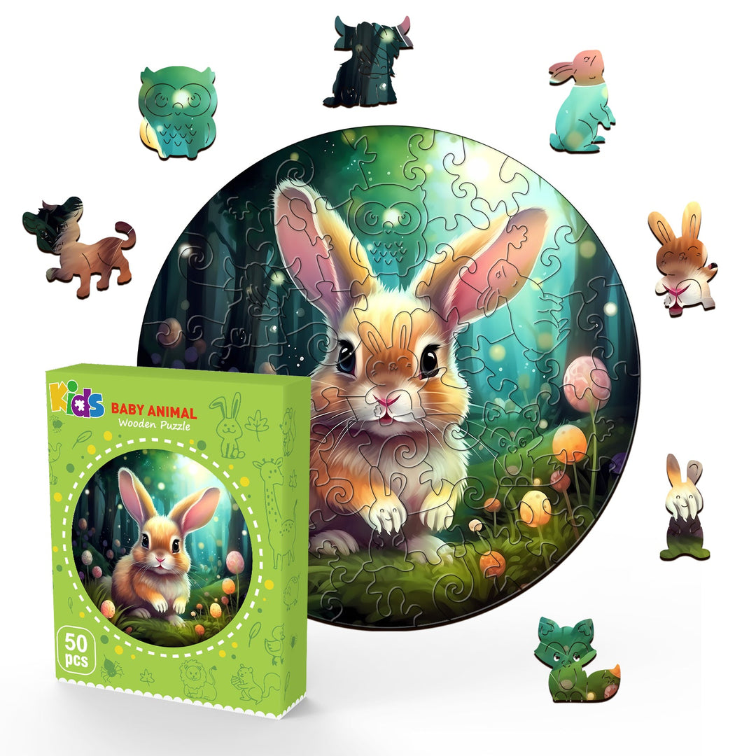 Children's Wooden Puzzle-Rabbit