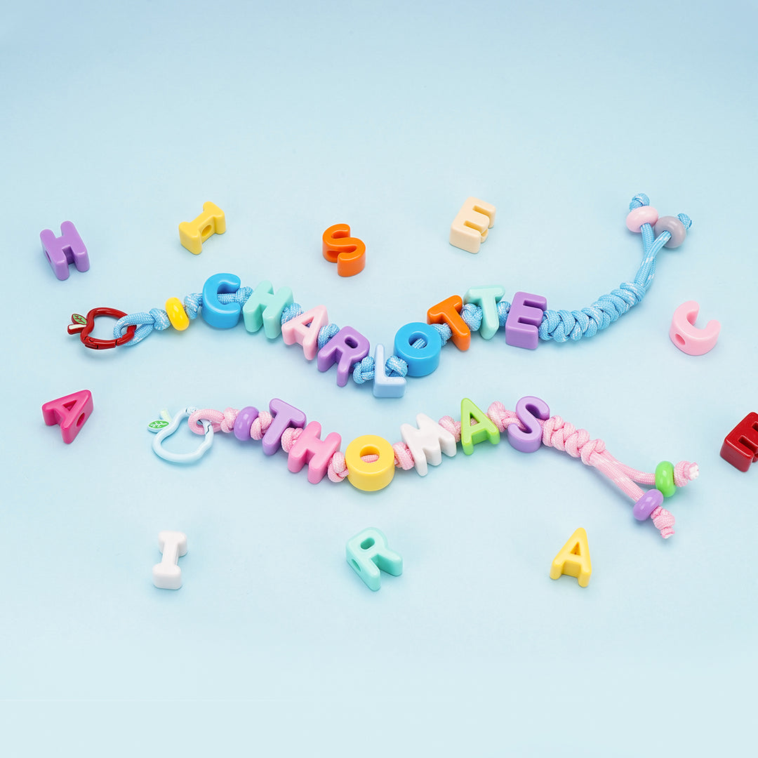 Breloque de sac à dos personnalisée avec nom pour enfant - Étiquette de sac à lettres personnalisée 