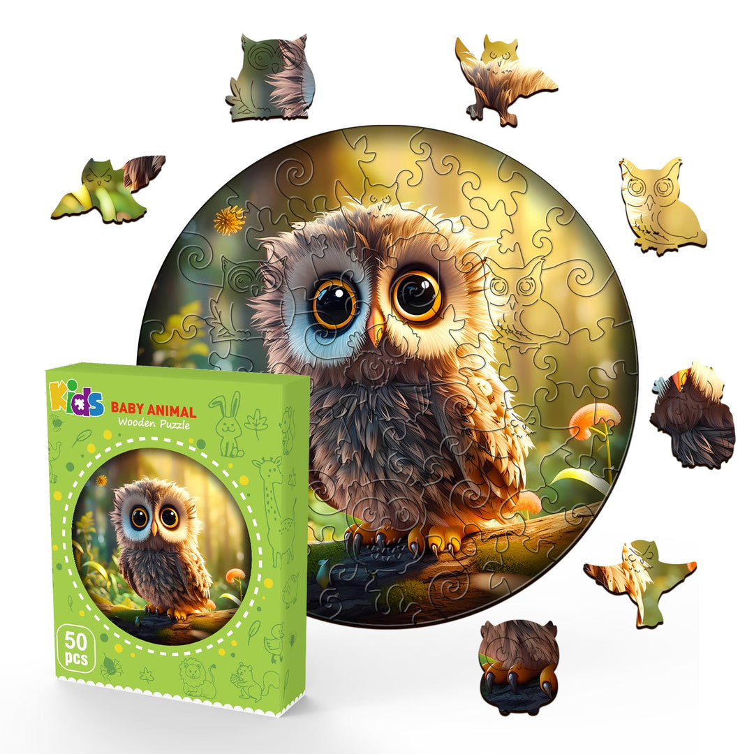 Children's Wooden Puzzle-Owls