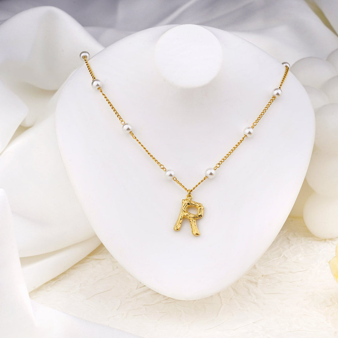 Children's Pearl Initials Necklace