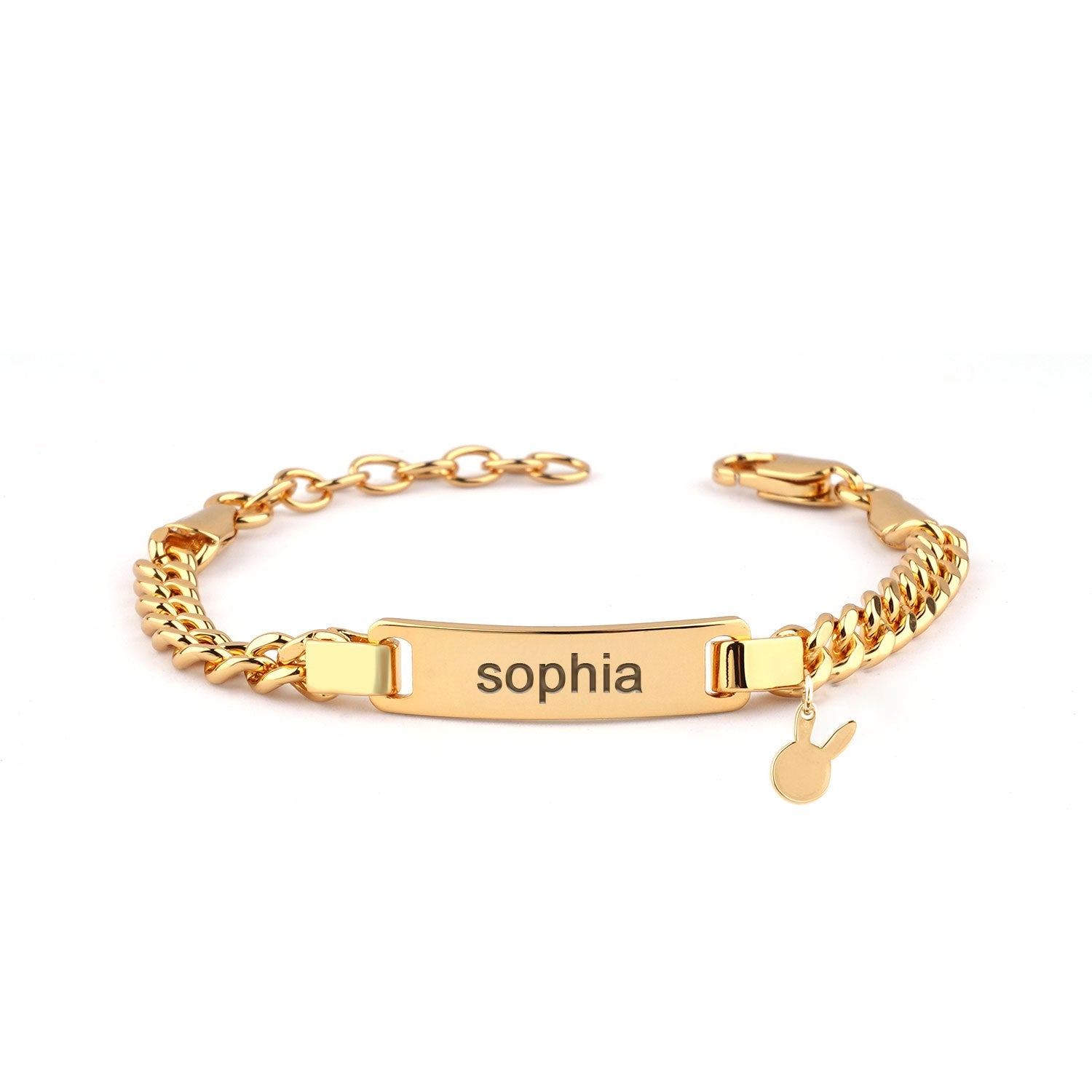 Baby Name Bracelet with Charm
