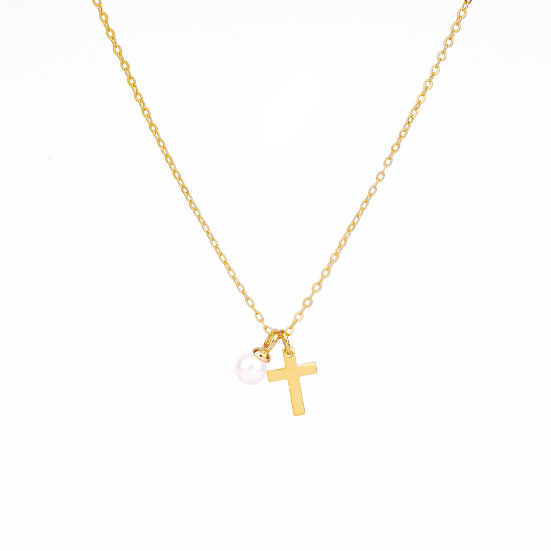 Baby's Christening Cross Necklace