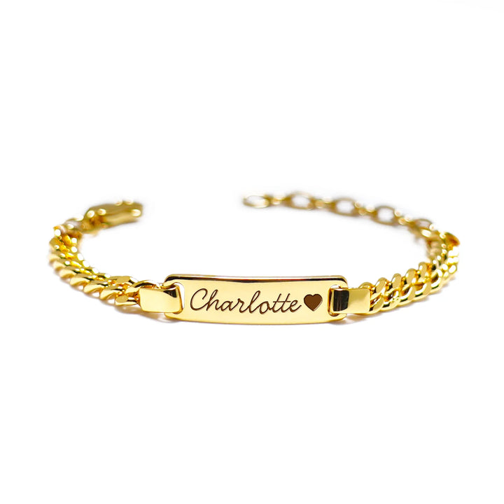 Personalized Baby Name Bracelet & Ring Set