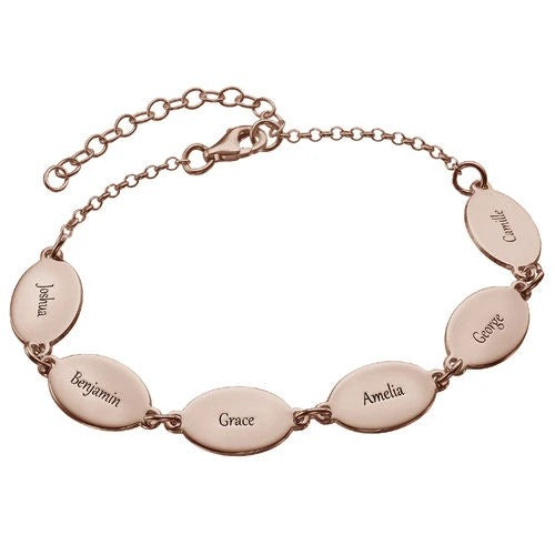 Personalized Name Oval Bracelet