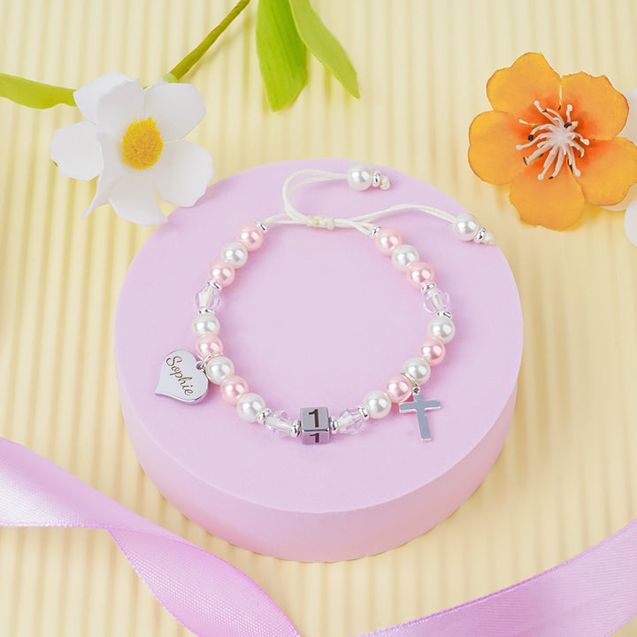 Personalisiertes Namensarmband zum 1. Geburtstag des Babys 