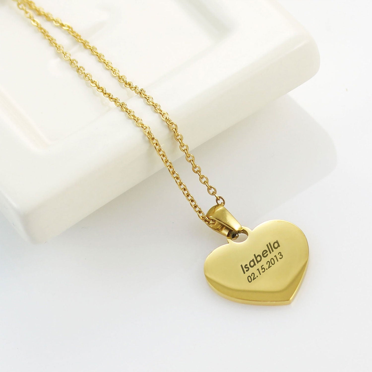 Kids Love Engraved Name Necklace