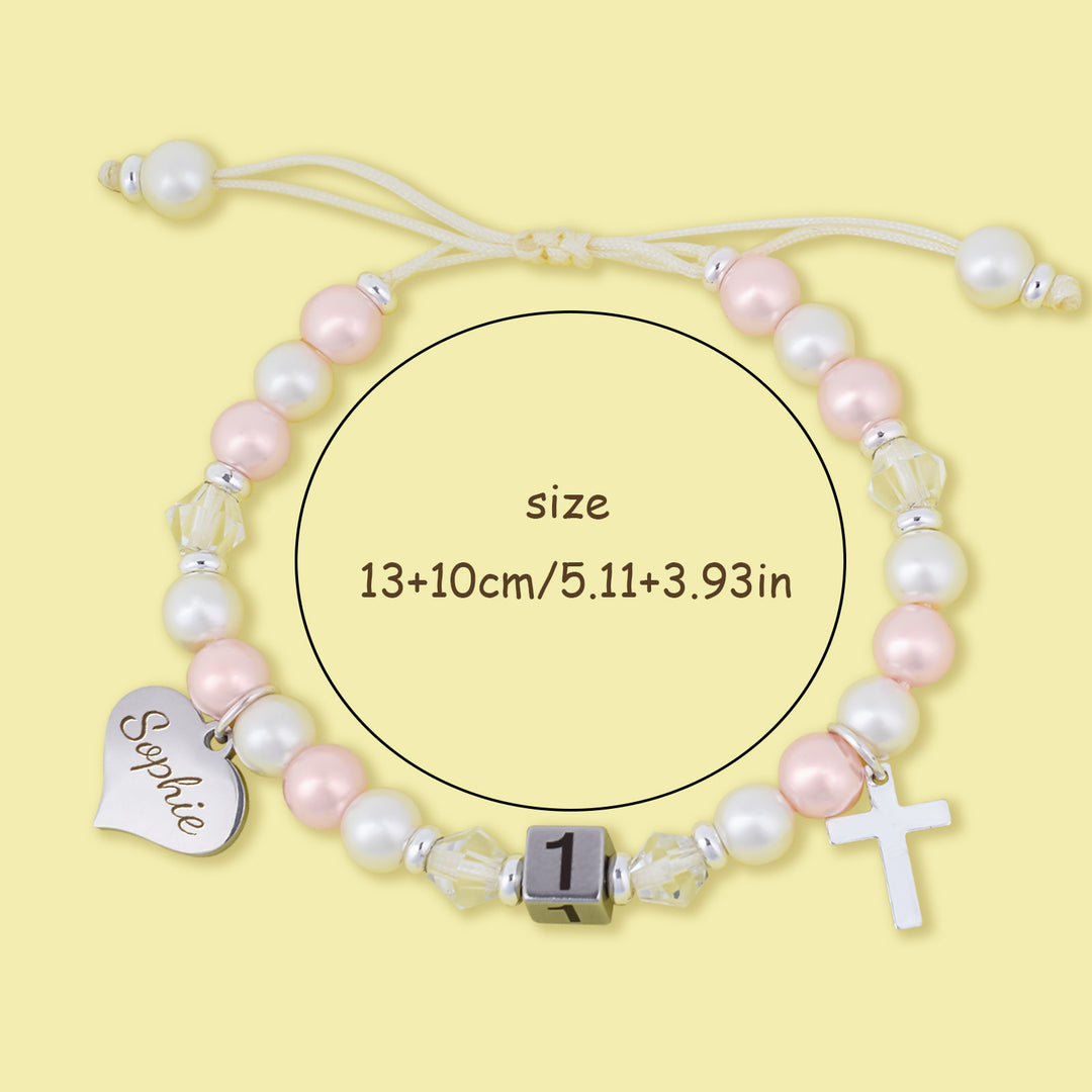 Personalized Name Baby 1st Birthday Bracelet