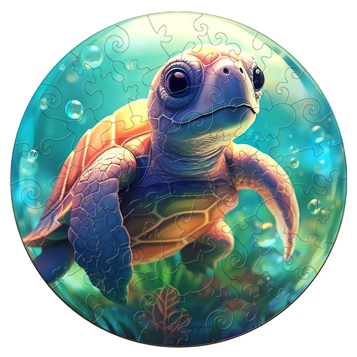 Children's Wooden Puzzle-Turtle