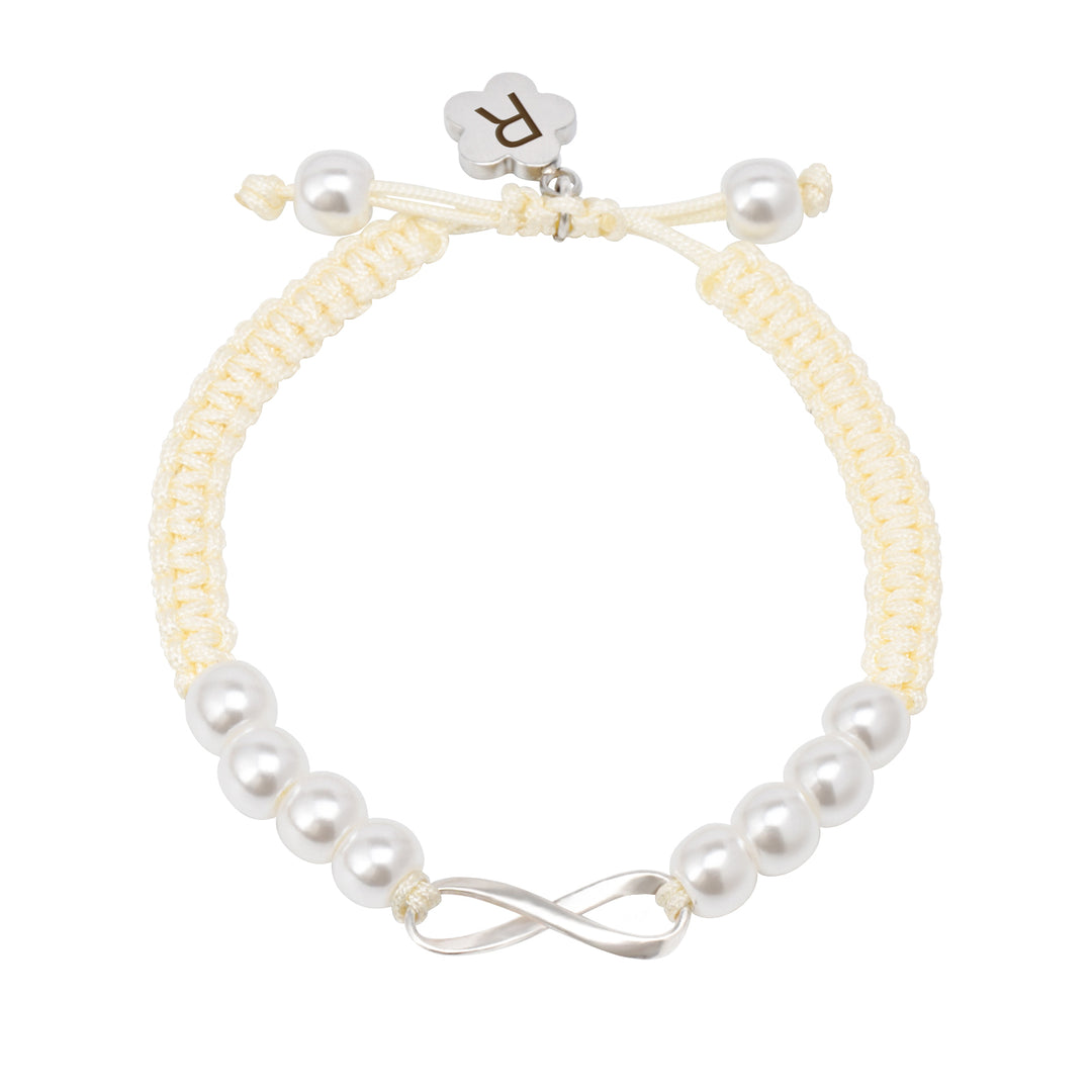 Bracelet bébé personnalisé avec initiales tissées à la main 