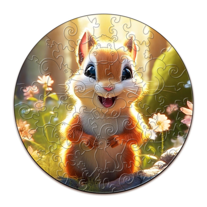 Children's Wooden Puzzle-Squirrels