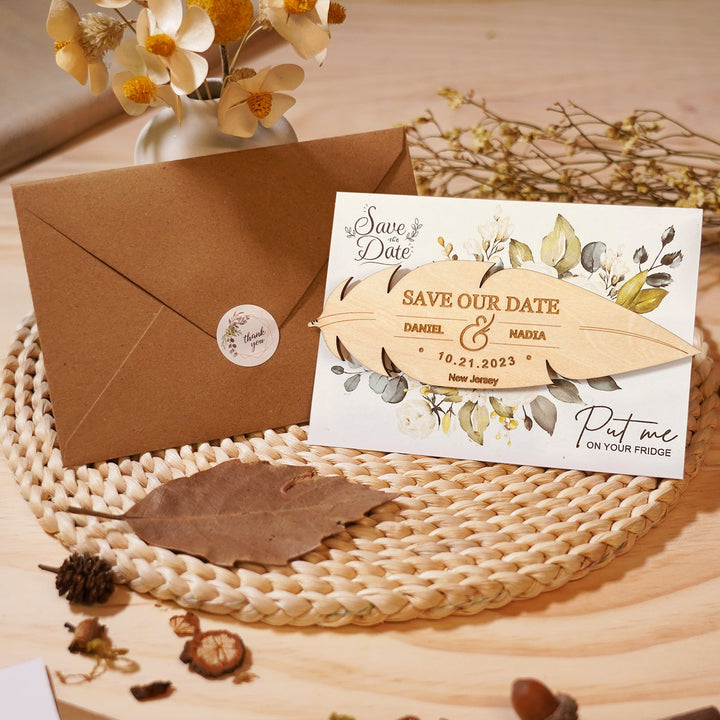 Wooden Vintage Invitations