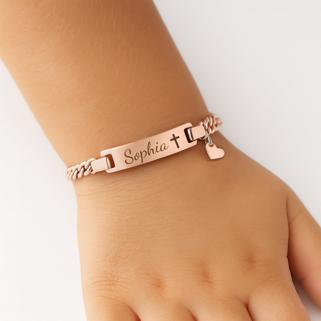 Bracelet prénom bébé avec breloque mignonne