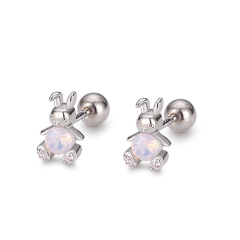 Children's Crystal Bunny Earrings