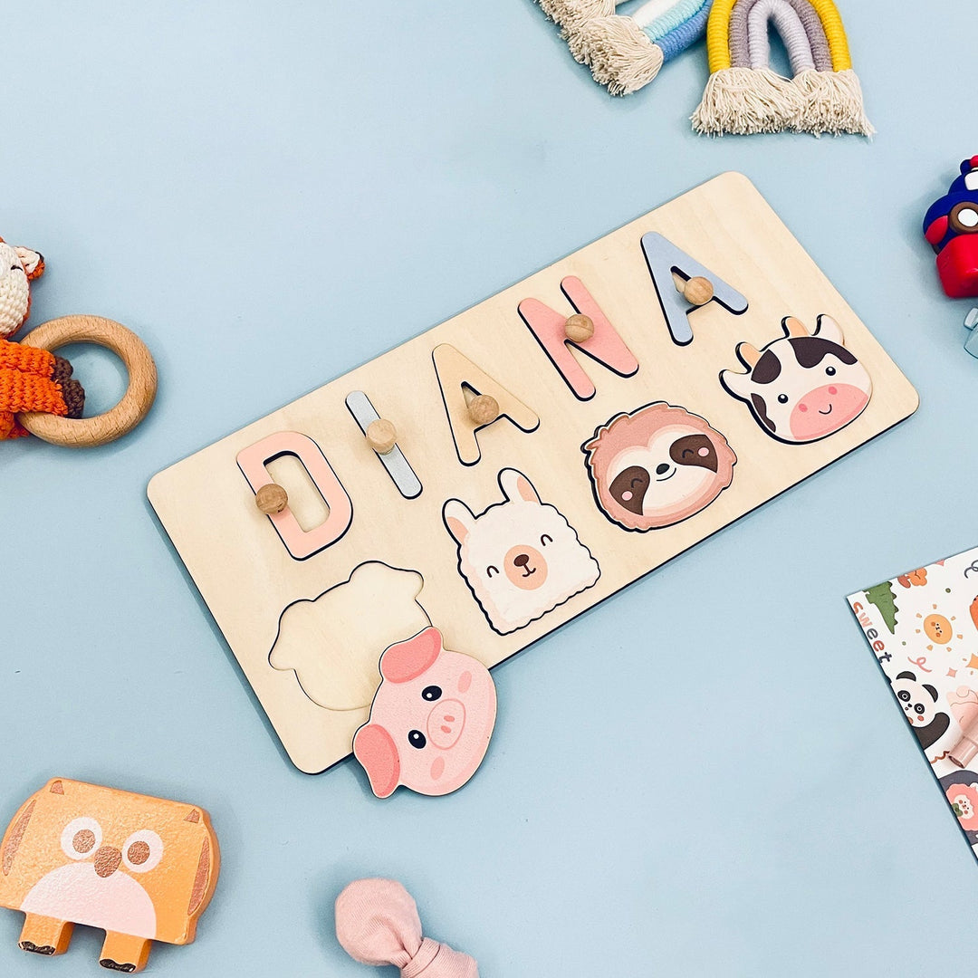 Custom Wooden Name Puzzle For Baby