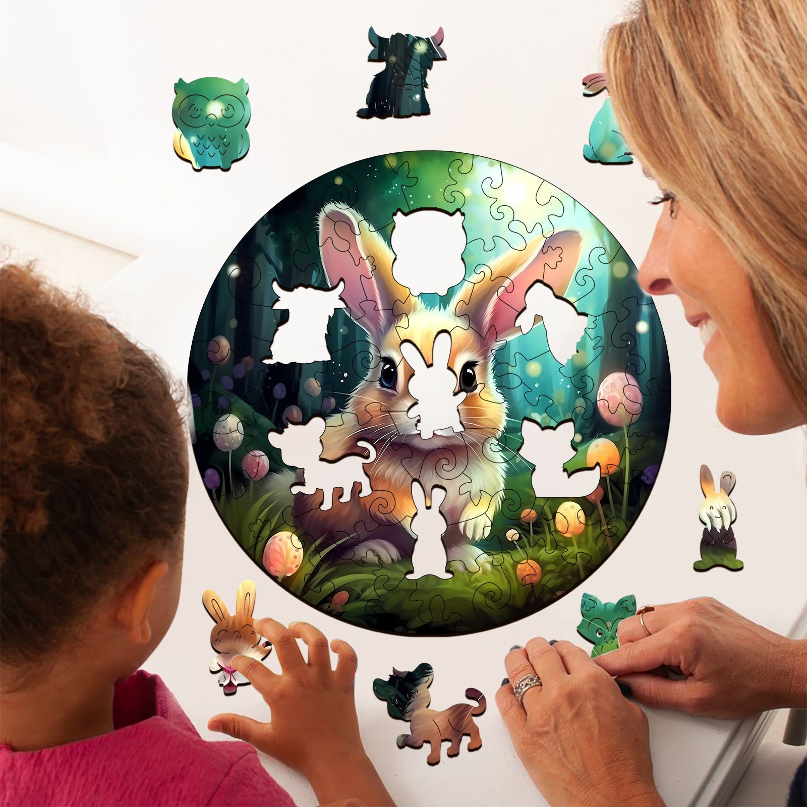 Children's Wooden Puzzle-Rabbit