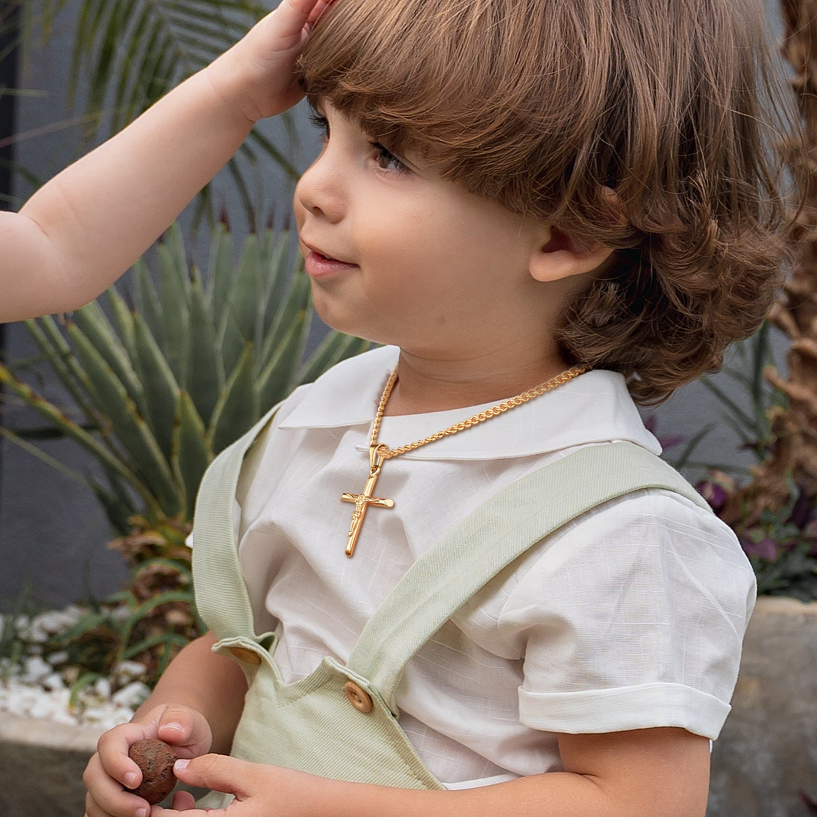 Sterling Silver Cross Kids Necklace