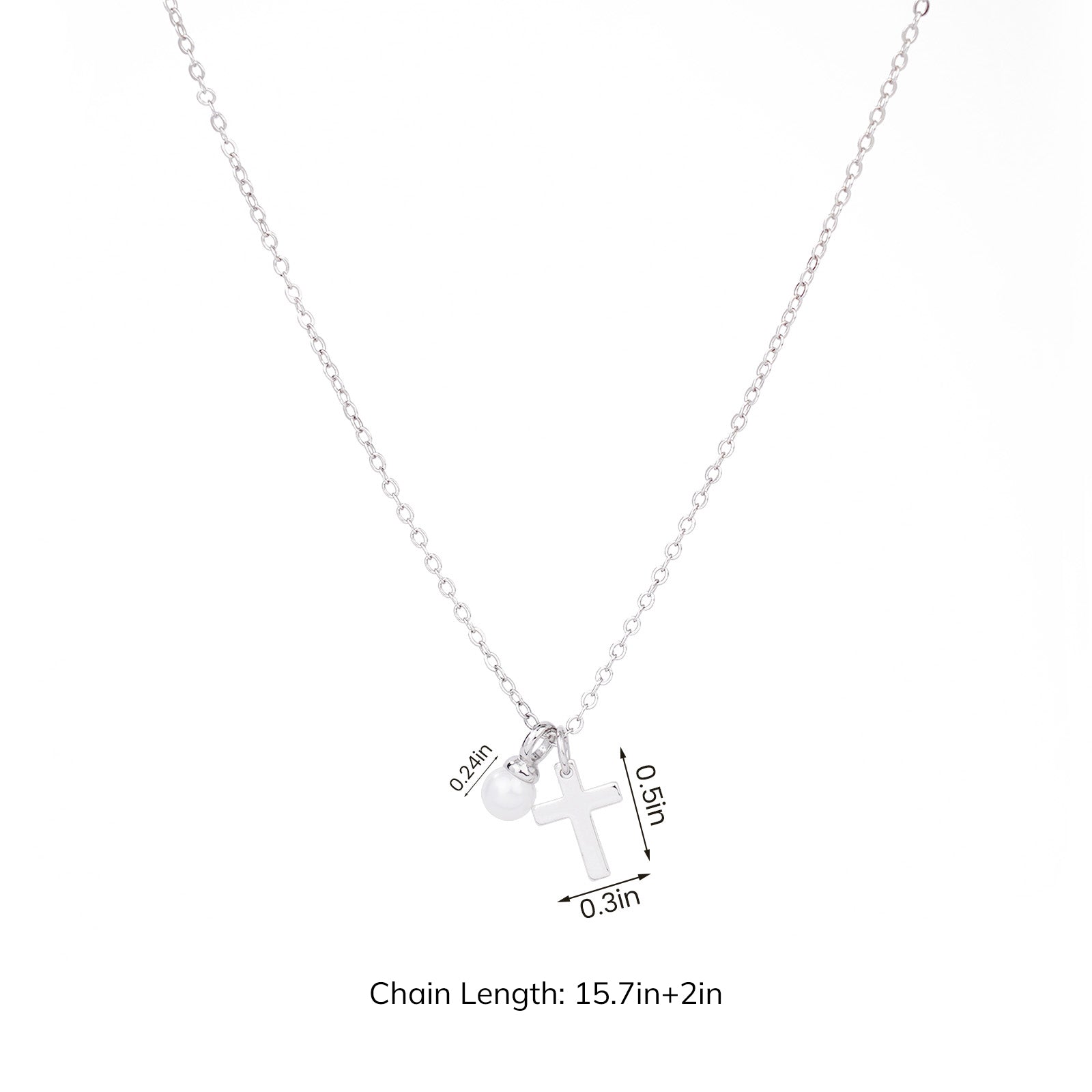 Baby's Christening Cross Necklace