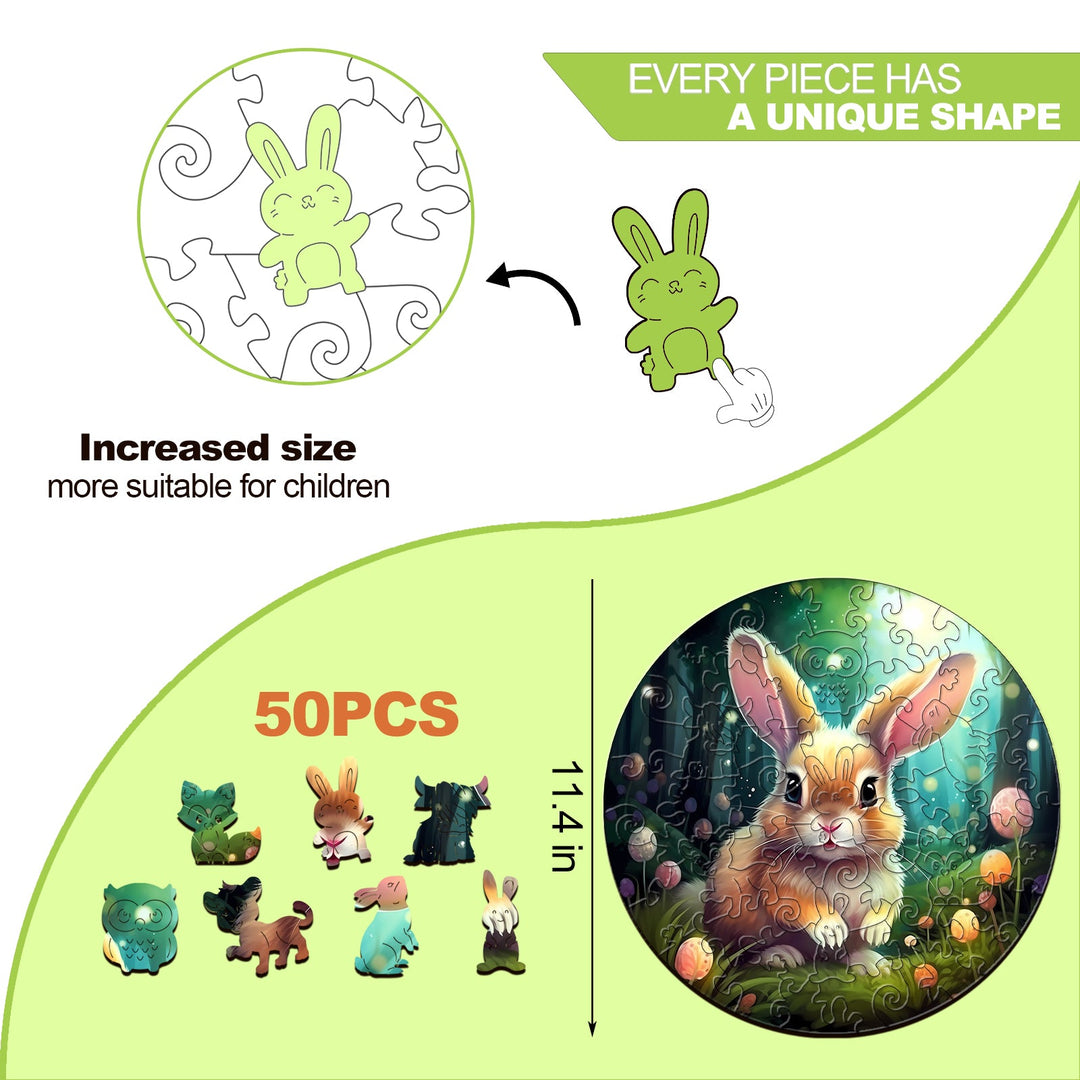 Children's Wooden Puzzle-Rabbit