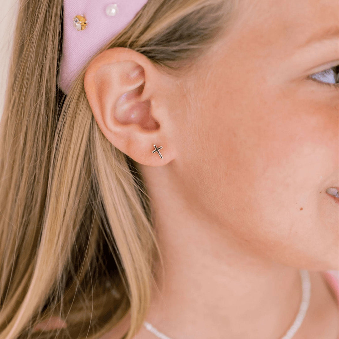 Children's Cross Earrings