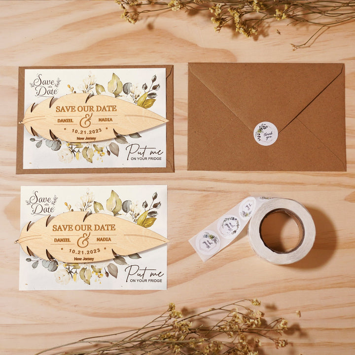 Wooden Vintage Invitations